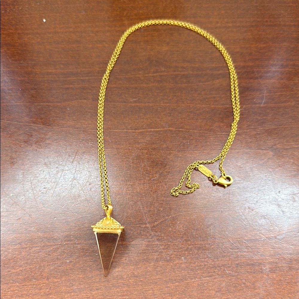 Satya Gold Pendulum Necklace